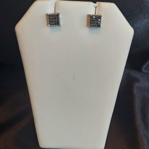 Black Diamond Cluster Earrings